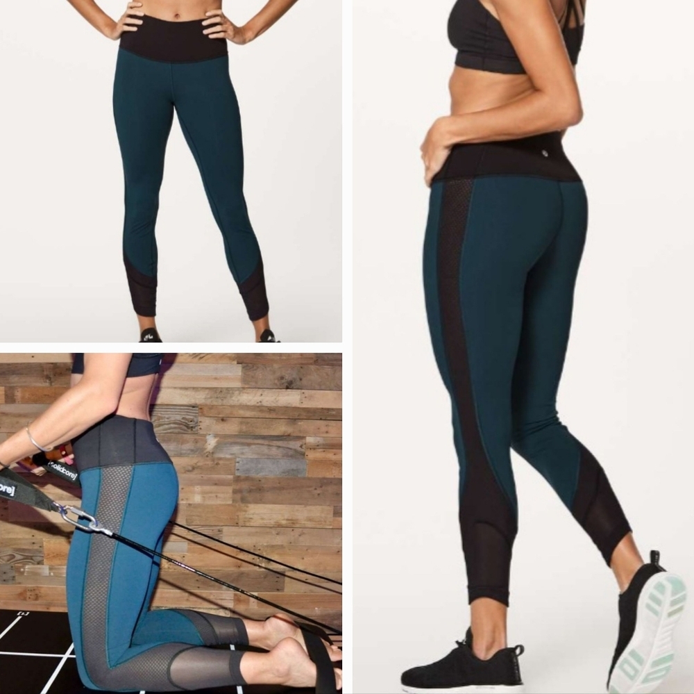 Lululemon Ready Set Go 7/8‎ Tight 25" in Submarine/Black, Size 4